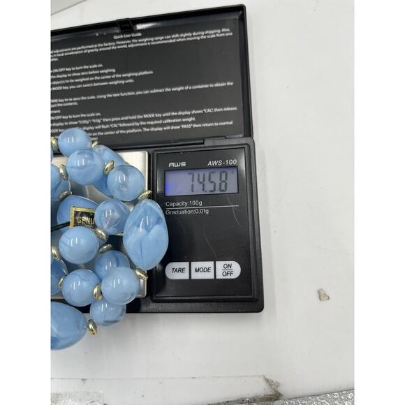 Vintage Hong Kong Swirl Dimension Genuine Lucite One Strand Necklace Tags New - Picture 12 of 12